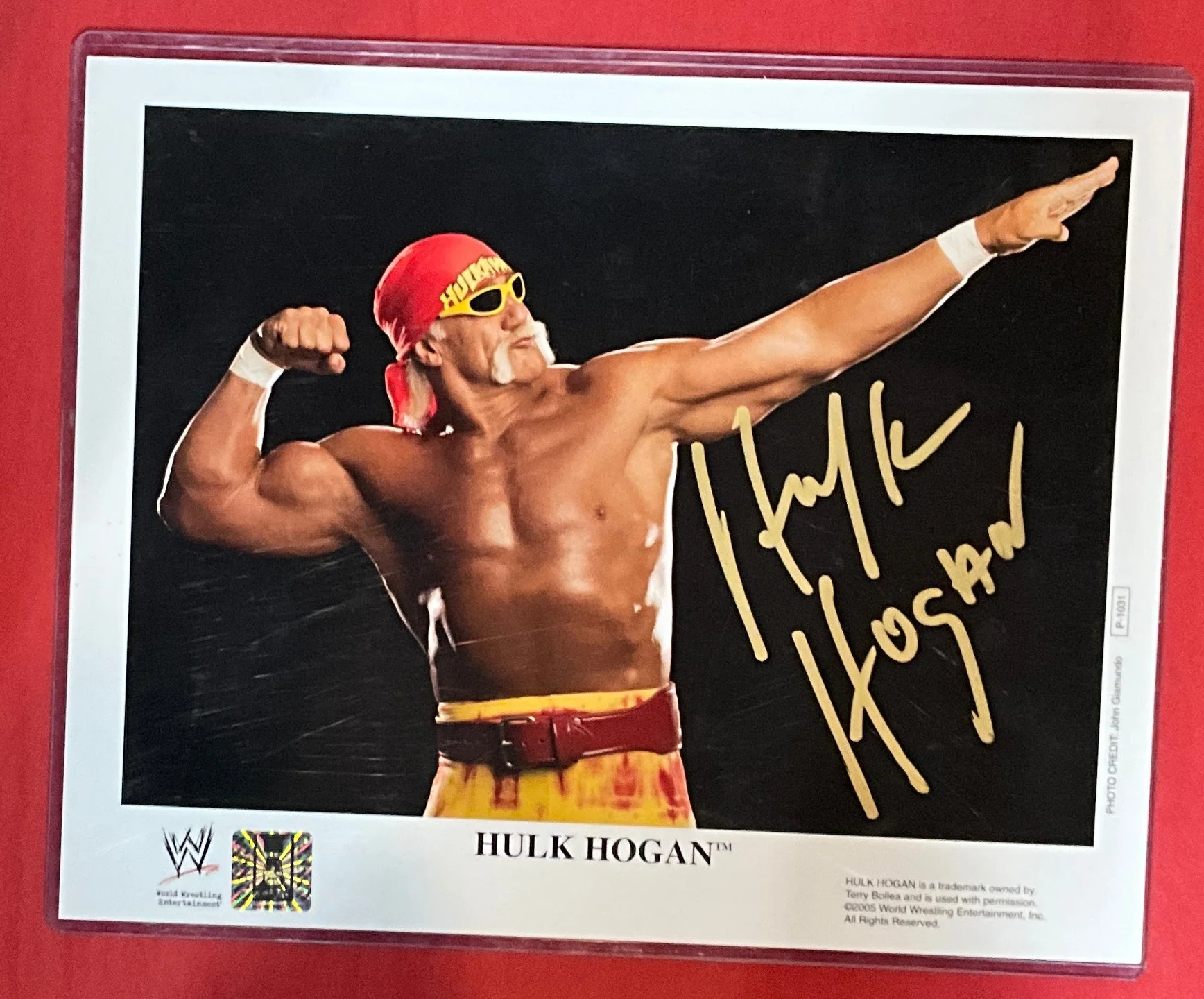 Consignment SR - Original Promo WWE Bow N Arrow Signed 8x10 Photo