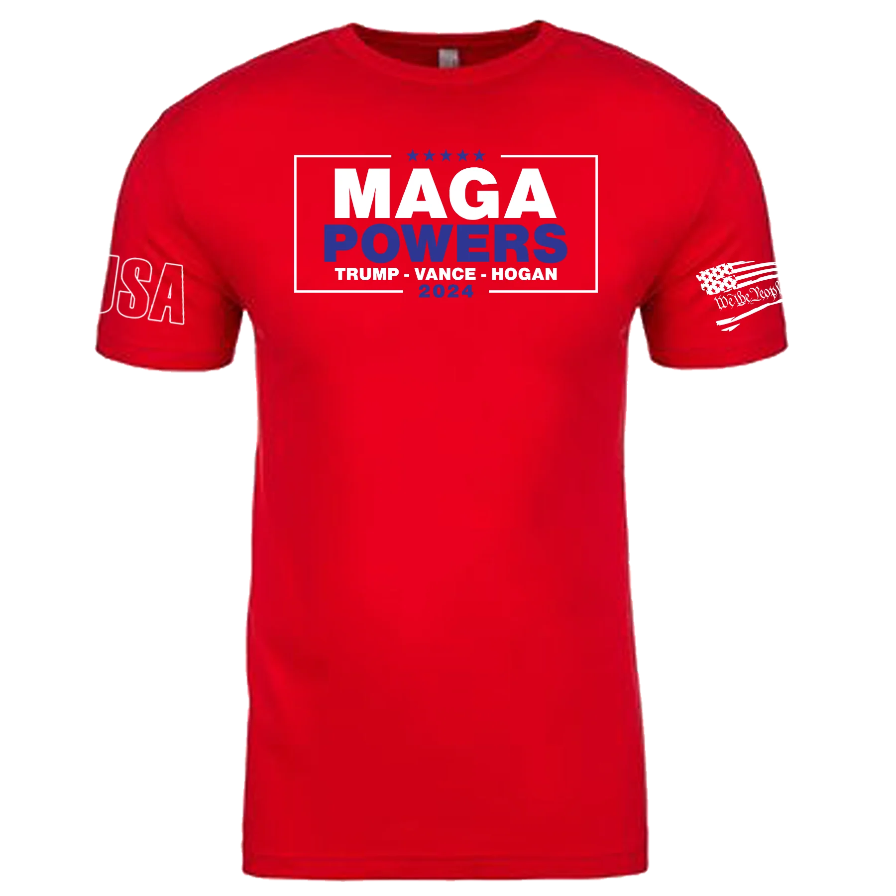 Red MAGA-Powers Adult T-Shirt